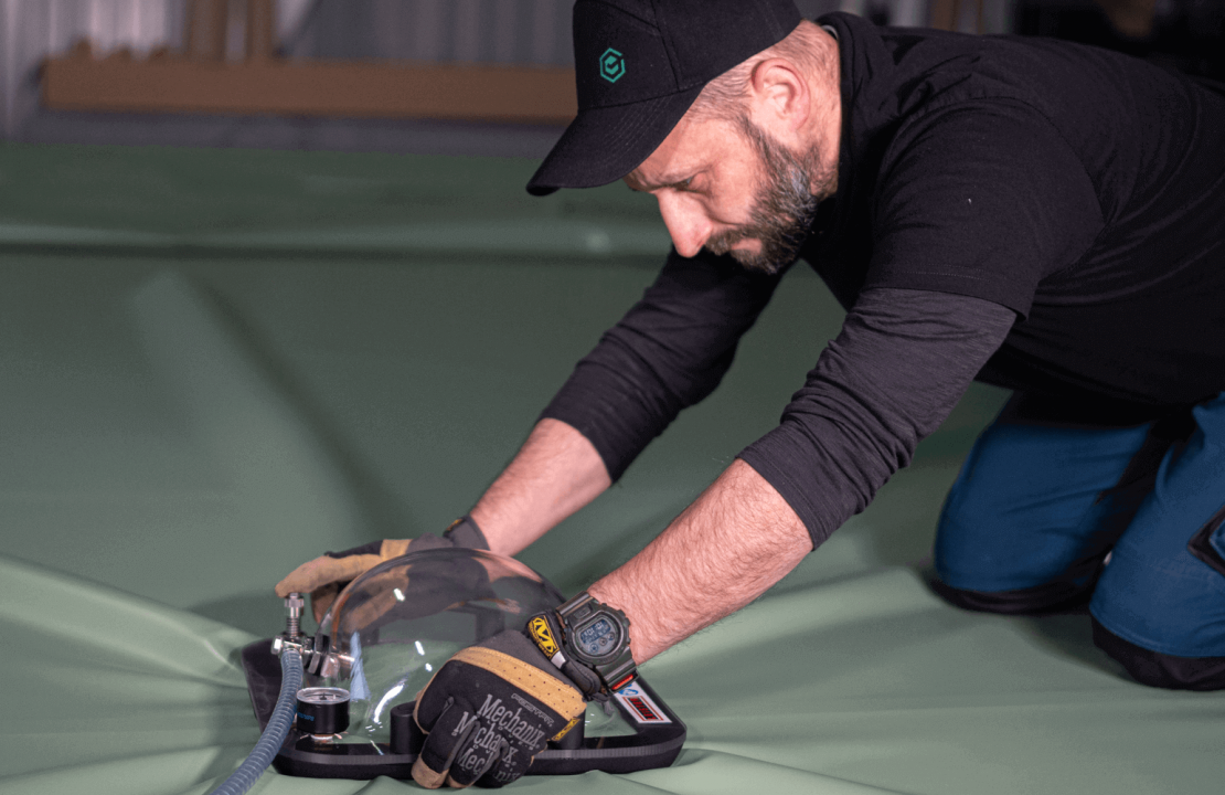 Test szczelności zbiorników w Exflo